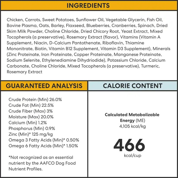 The Pets Table Chicken & Sweet Potato Air Dried Dog Food, 1 Lb / 16 Oz Bag12