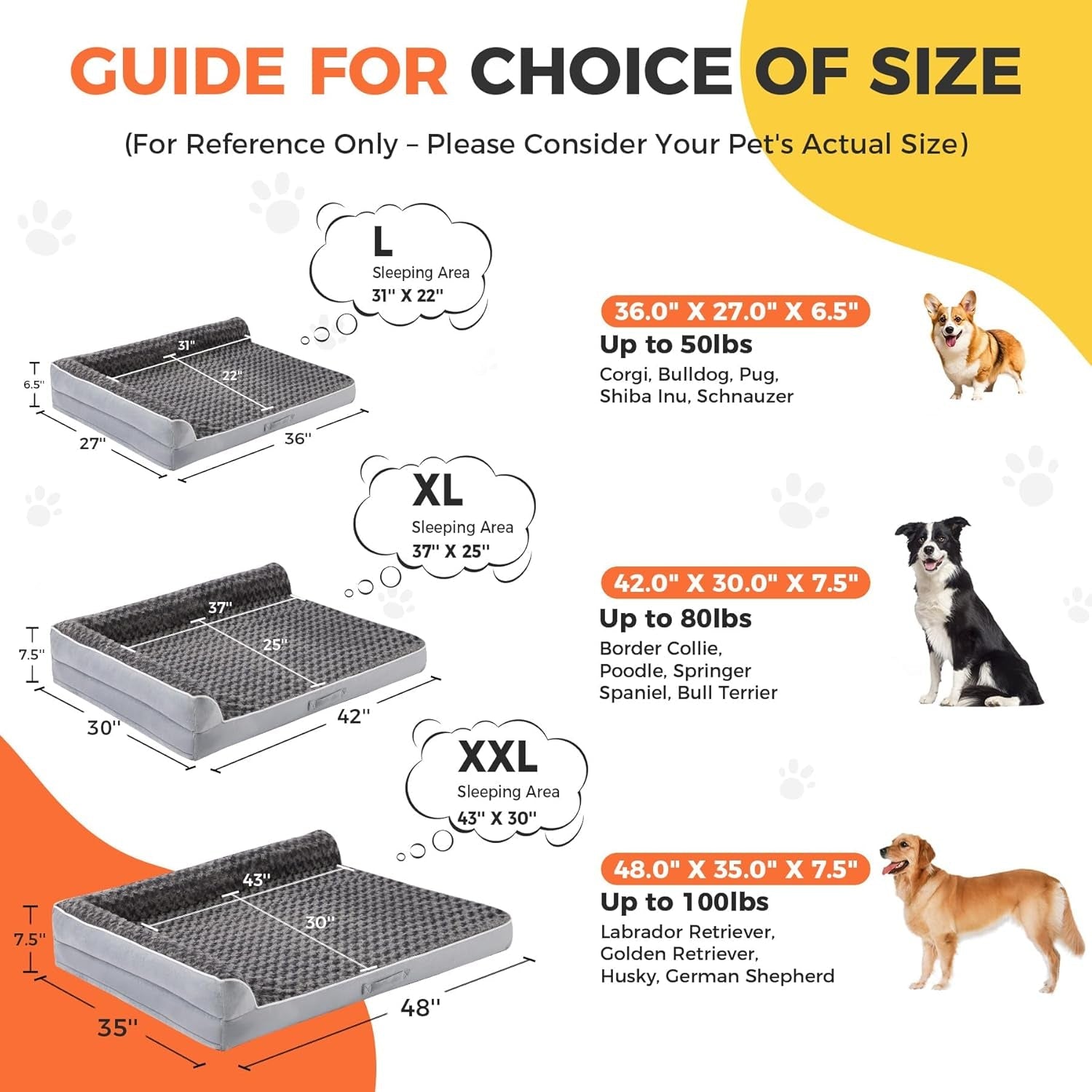 dog-beds-large-sized-dogs-xl-orthopedic-dog-beds-for-large-dogs-42x30x7-5-waterproof-pet-bed-with-washable-cover-l-shaped-pet-couch-with-portable-handle-grey