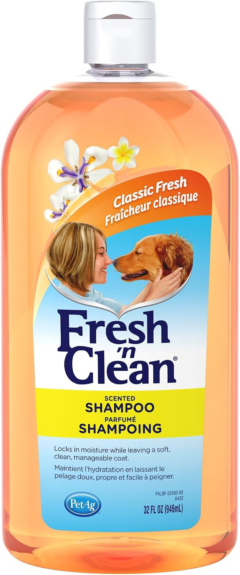 pet-ag-fresh-n-clean-scented-shampoo-classic-fresh-scent-18-oz-moisturizes-with-vitamin-e-aloe-vera-strengthens-repairs-coats-soap-free