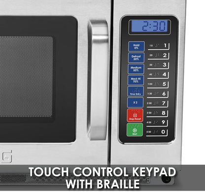 Microwave Oven with 1.2 Cu Ft & 10 Programmable Memory Settings | 1.2 Cu Ft, 1800W, 10 Programmable Memory Settings, Stainless Steel, for Commercial Kitchens & Restaurants7