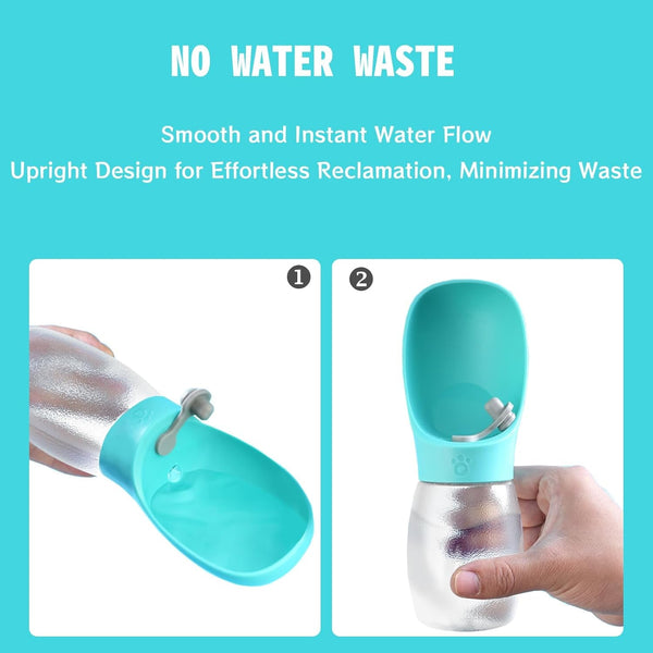 Kalimdor Dog Water Bottle,Leak Proof Portable Puppy Water Dispenser with Drinking Feeder, Dog Walking Accessories for Pets Outdoor Walking, Hiking, Travel, Food Grade Plastic2