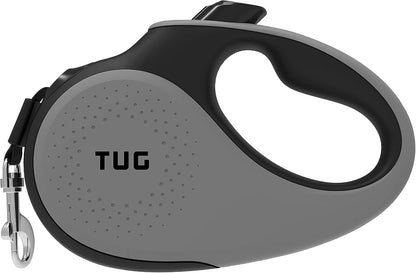TUG 360° Tangle-Free Retractable Dog Leash | 16 Ft Strong Nylon Tape | One-Handed Brake, Pause, Lock (Medium, White)8
