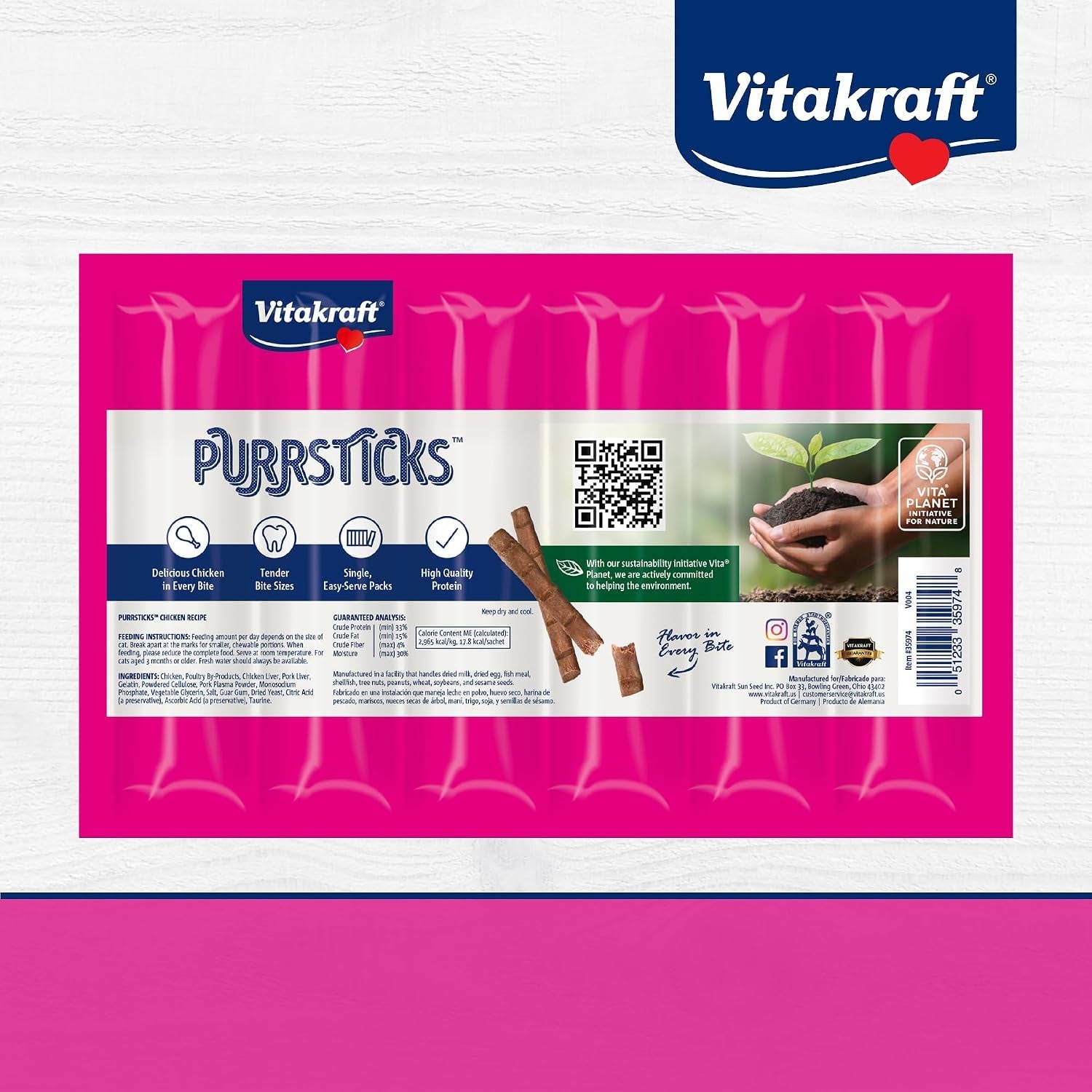 vitakraft-purrsticks-meaty-cat-sticks-chicken-segmented-and-breakable-meatstick-deliciously-tender-6-count-pack-of-1