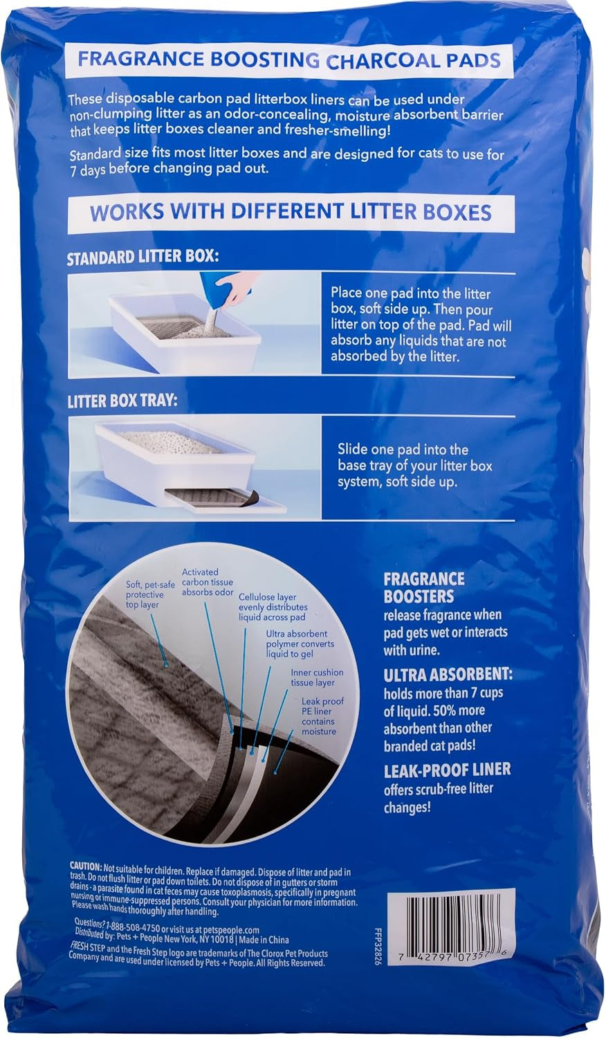 fresh-step-charcoal-litter-box-pads-with-activated-carbon-for-odor-control-ultra-absorbent-with-leak-proof-bottom-for-scrub-free-cleanup-16-9-x-11-4-inches-7-count