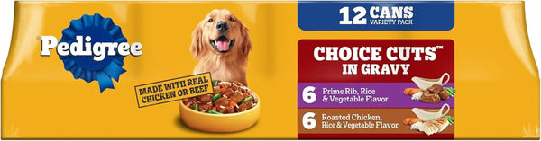 Pedigree Choice Cuts Wet Dog Food, Beef & Country Stew, 13.2 Oz, 12 Count | Beef & Country Stew Flavors, 100% Complete & Balanced, Supports Lean Muscles, 50%+ Water for Hydration, Made with Real Beef19