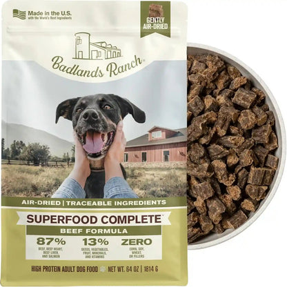 BADLANDS RANCH by Katherine Heigl – Superfood Complete Air-Dried Beef Dog Food – High Protein with Superfoods for Daily Wellness & Consistent Nutrition – 24 Oz23