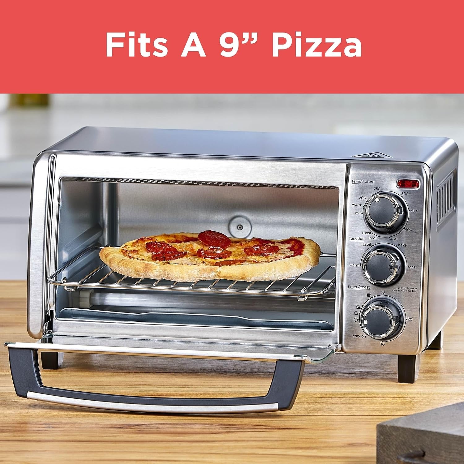 black-decker-to1313sbd-toaster-oven-15-47-inch-silver-compact-convection-oven-fits-a-9-inch-pizza-with-timer-stay-on-function-and-removable-crumb-tray
