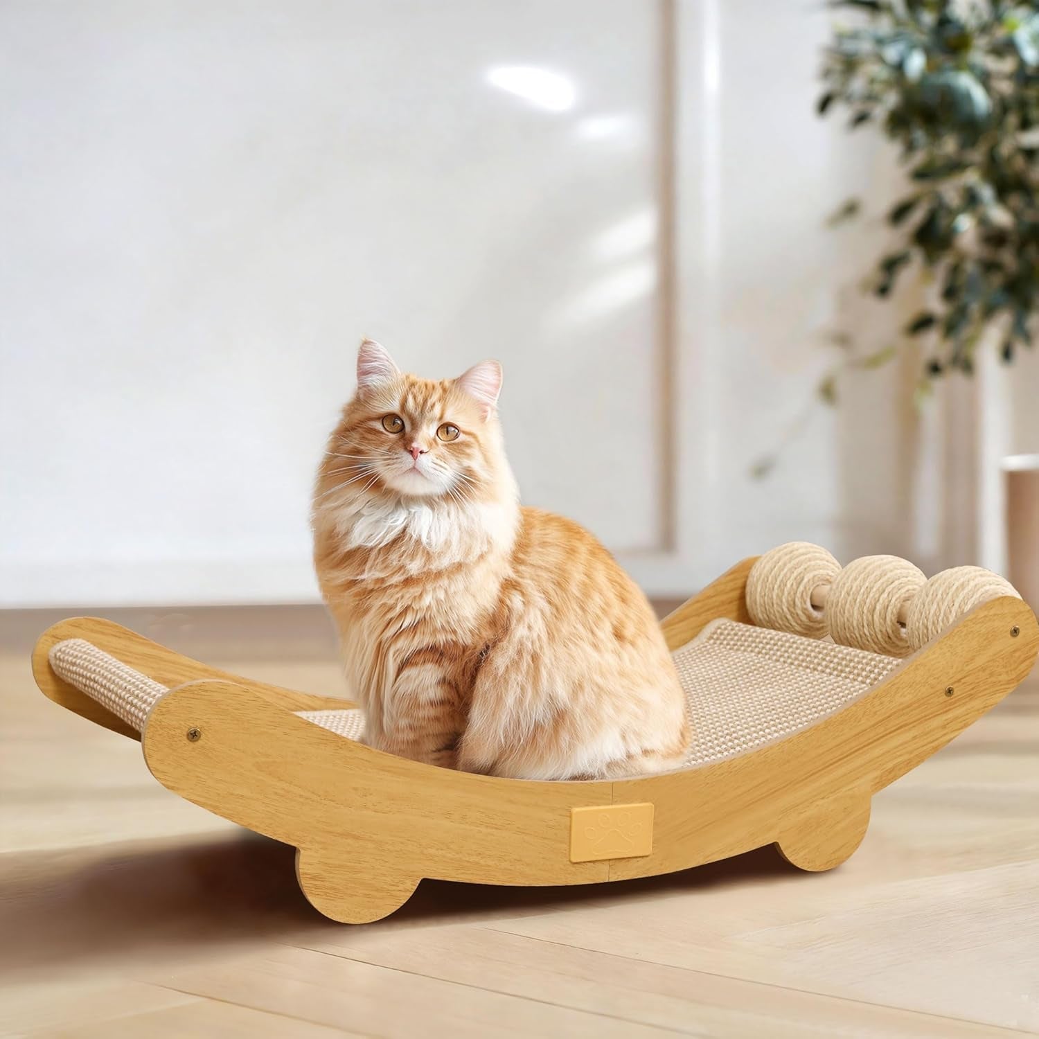 dwcn-3-in-1-large-cat-scratcher-bed-hammock-lounge-scratching-post-scratch-pad-with-3-natural-sisal-balls-furniture-protector-gift-for-indoor-cats