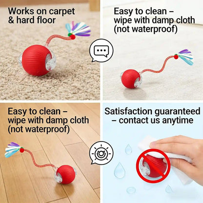 Interactive Cat Toy Ball, Smart Moving Pet Toy for Cats & Dogs | Cat Toys for Indoor Cats | Speedy Tail 2.0 Cat Toy|Cat Teaser Toy|Interactive Motion Activated Cat Toys| Stimulating Cat Toys6