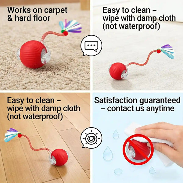 Interactive Cat Toy Ball, Smart Moving Pet Toy for Cats & Dogs | Cat Toys for Indoor Cats | Speedy Tail 2.0 Cat Toy|Cat Teaser Toy|Interactive Motion Activated Cat Toys| Stimulating Cat Toys6