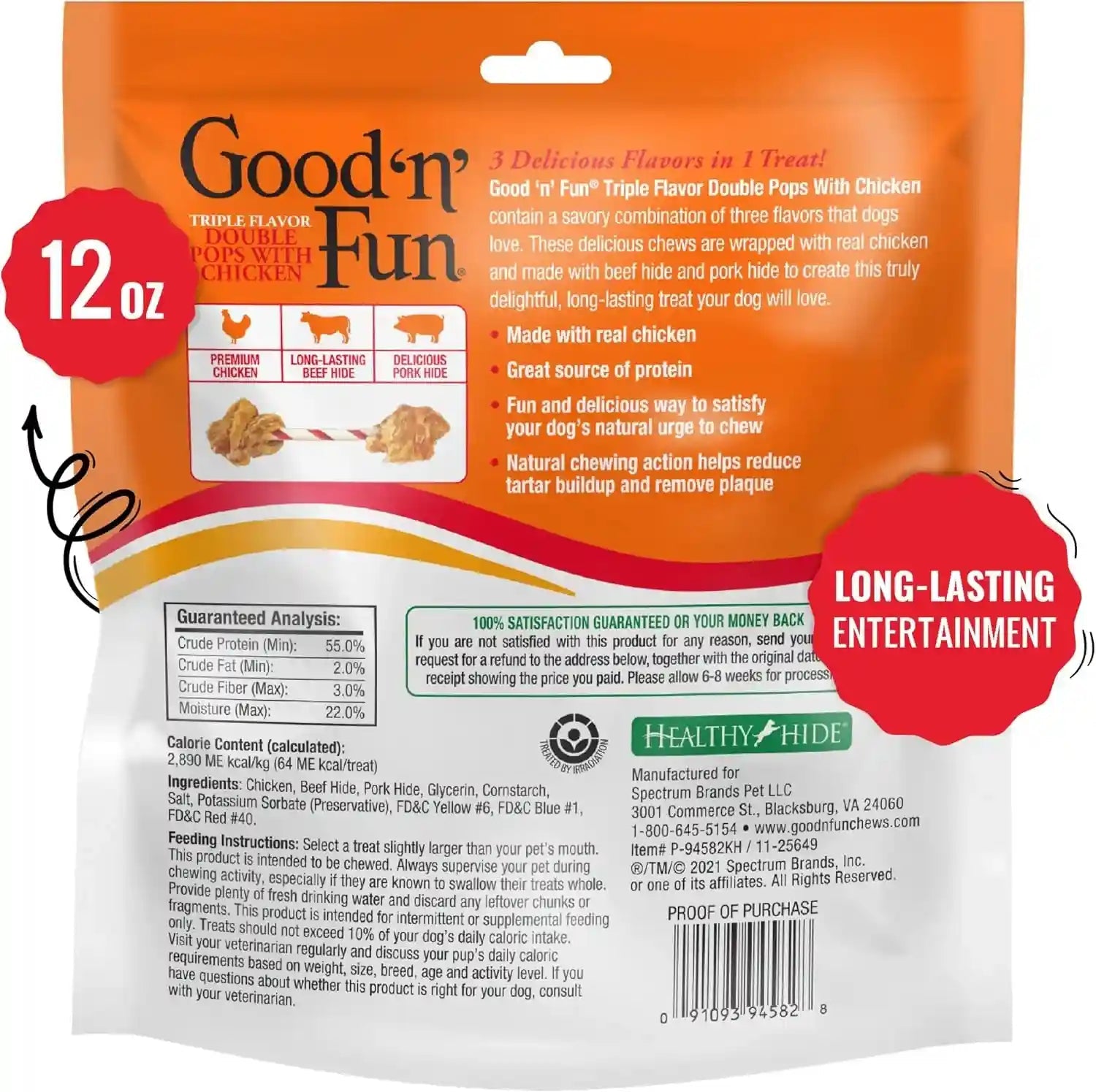 good-n-fun-triple-flavor-double-pops-treats-for-dogs-long-lasting-chews-made-with-real-chicken-beef-hide-and-pork-hide-12-oz