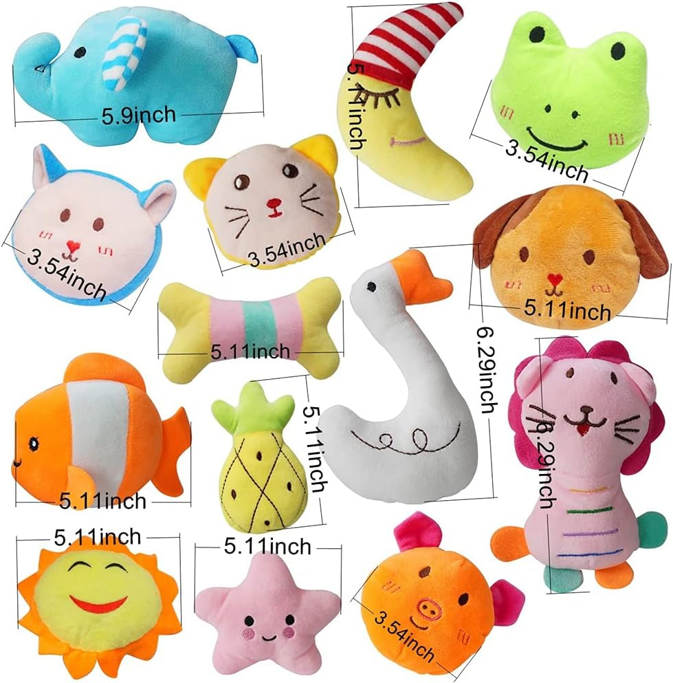 27-pack-puppy-squeaky-toy-different-designs-squeakers-pet-toys-cute-bulk-plush-dog-toys-for-small-dogs