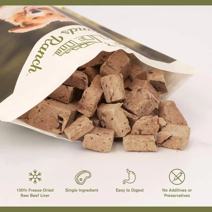BADLANDS RANCH by Katherine Heigl – Superfood Bite Freeze-Dried Raw Beef Liver Dog Treats – High Protein Single-Ingredient Snacks for Training, Rewards & Daily Wellness9