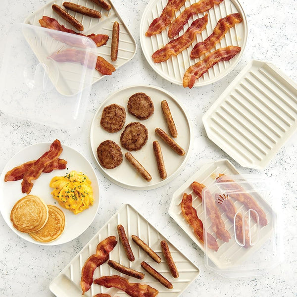 Bacon Rack with Lid, 10.25X8X2 Inches5