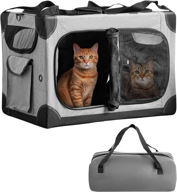 17In Wheeled Expandable Cat Carrier for Cats Small Dogs, Gray | Elescopic Rod, Expandable Side Room, Foldable Breathable Mesh, Portable Carrier for Indoor & Outdoor Pet Travel12