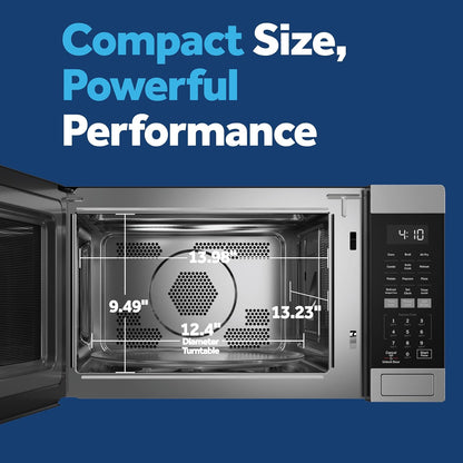 GE GCST10A1WSS Countertop Microwave Oven (Stainless Steel) | Stainless Steel, Combines Microwave, Air Fry, Convection, and Broil, Child Lock Technology, 4 Convenience Cook Settings3