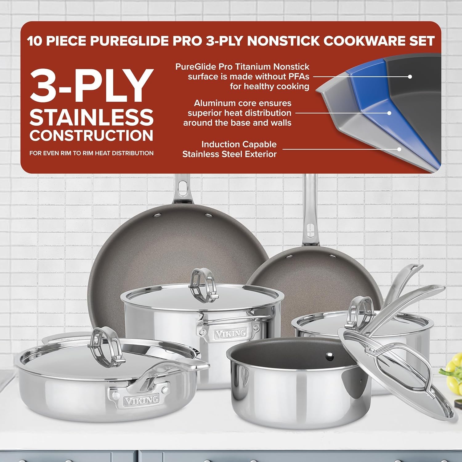 viking-pureglide-pro-3-ply-nonstick-cookware-set-made-without-pfas-10-piece-induction-pots-and-pans-set-metal-utensil-safe-titanium-nonstick-surface-oven-safe-to-600f
