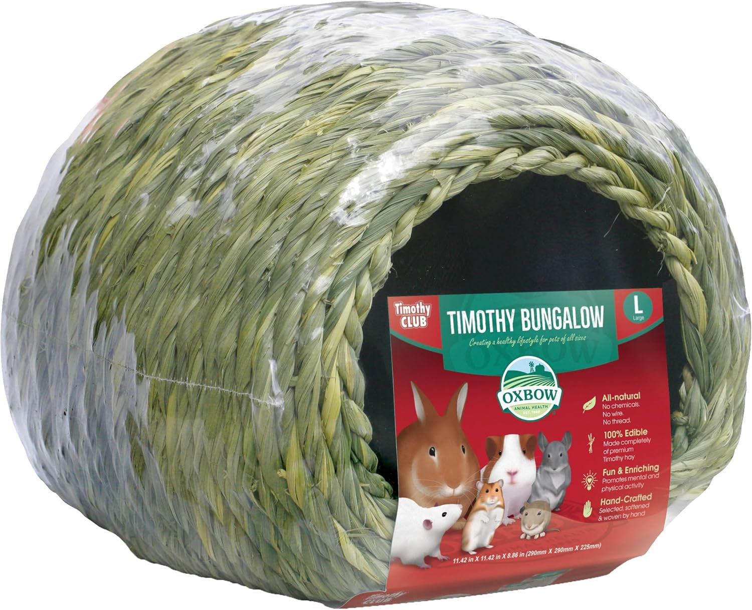 oxbow-timothy-hay-bungalow-guinea-pig-hideout-rabbit-house-large-bunny-hideout-rabbit-hide-guinea-pig-house-hand-woven-timothy-hay-for-guinea-pigs-chinchillas-and-rats-edible