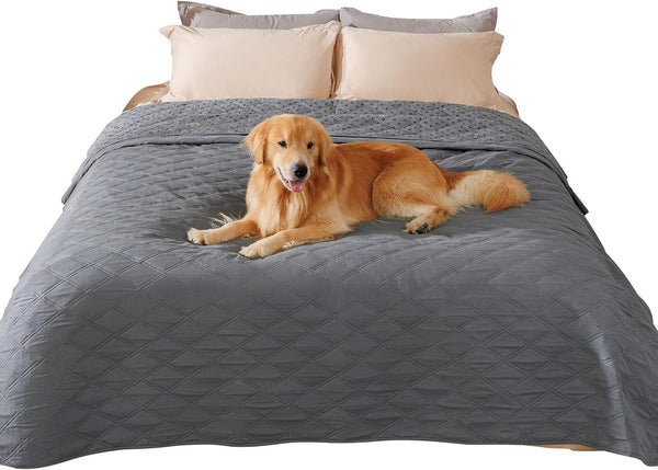 Luciphia 100% Waterproof Couch Cover Blanket for Dogs Anti-Slip Pet Couch Protector Sofa Mat Puppy Cat Blanket with Non-Slip Bottom, Navy Blue, 30X70 Inch22