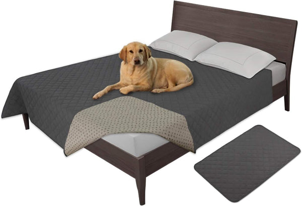Easy-Going 100% Waterproof Dog Bed Cover, Non-Slip Pet Blanket for Furniture, Washable Couch Cover, Repleasement Sofa Cover (68X82 In,Gray)33