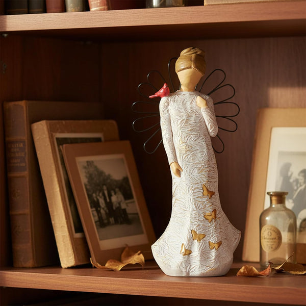 Sympathy Angel Figurines for Loss of Loved Ones Angel Statues | Home Decor Serenity Prayer Gifts for Women Resin Sculpted Hand-Painted Figure Bereavement Gift Praying Hands Statue6