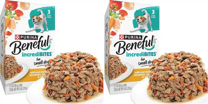 Beneful Purina Small Breed Wet Dog Food Variety Pack, Incredibites with Real Beef, Chicken and Salmon - (Pack of 30) 3 Oz. Cans13