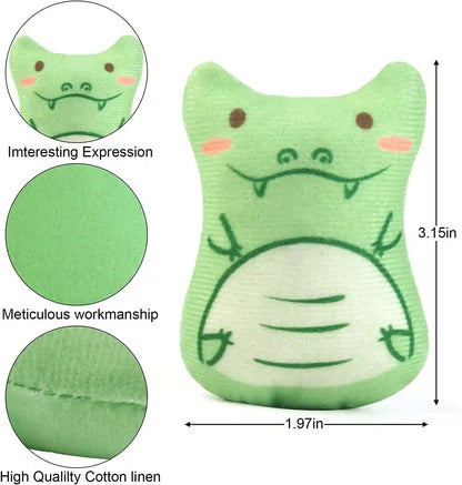 Catnip Toys for Indoor Cats - 5PCS Plush Cat Chew Toys Teething Interactive Catnip Filled Kitten Toy Soft Pet Toy6