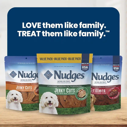 Blue Buffalo Nudges Chicken Jerky Cuts Natural Dog Treats, Tender & Meaty Dog Snacks, Healthy Reward or Training Treat, Made in the USA with Real Chicken, No Artificial Preservatives, 36 Oz.9