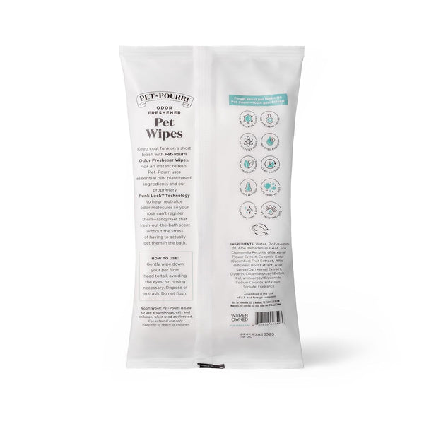 Poo-Pourri Pawsitively Fresh Deodorizing Pet Wipes – Quick Cleaning Wipes for Dogs & Cats – Plant Based Ingredients – Vet Recommended – Cleaner Odor Remover Wipes for Paw, Fur & Skin Soothing11