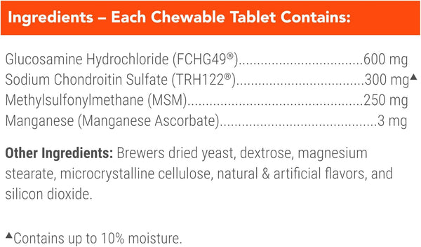 Nutramax Cosequin Joint Supplement for Dogs, Chewable Tablets, 132Ct | Glucosamine + Chondroitin for Dogs with MSM, Supports Healthy Joints, All Breeds & Sizes, All Ages6