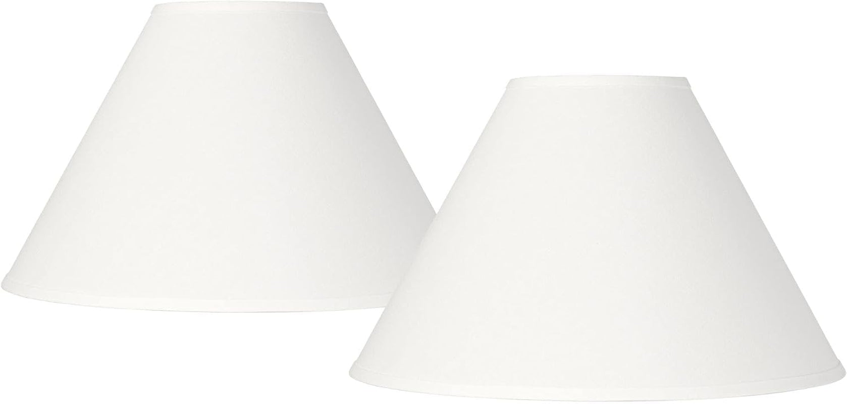 large-white-linen-chimney-lamp-shades-6x17x10-spider-set-of-2-6-top-x-17-bottom-x-10-high-replacement-for-table-floor-lamps-empire-shade-pre-assembled-harp-finial-fitting