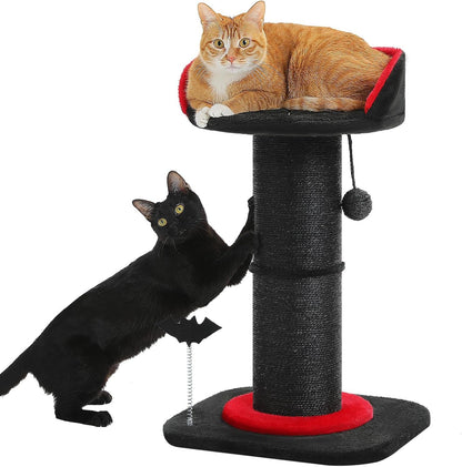 PEQULTI Flower Cat Scratching Post, Super Thick 5.5In Sisal Post, Pink | Small Cat & Kitten Scratcher: Removable Flower Bed, Sisal + Spring Ball, Enlarged Double Base; Cute Pink Flower Cat Tree9