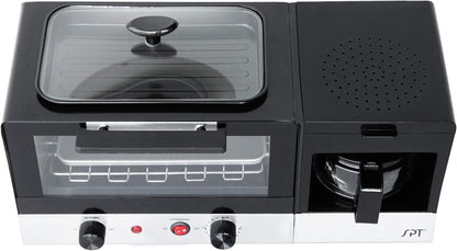 BM-1120B: 3-In-1 Breakfast Maker, Stainless Steel & Black2