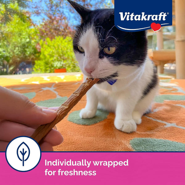 Vitakraft Purrsticks Meaty Cat Sticks - Chicken - Segmented and Breakable Meatstick - Deliciously Tender, 6 Count (Pack of 1)6