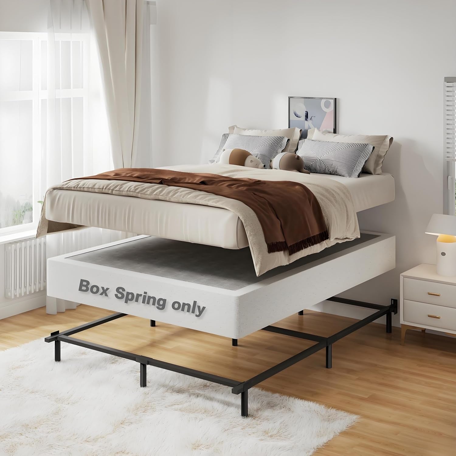 queen-size-box-spring-bed-base-9-inch-3000lbs-heavy-duty-box-spring-queen-metal-mattress-foundation-tool-free-easy-assembly-noise-free