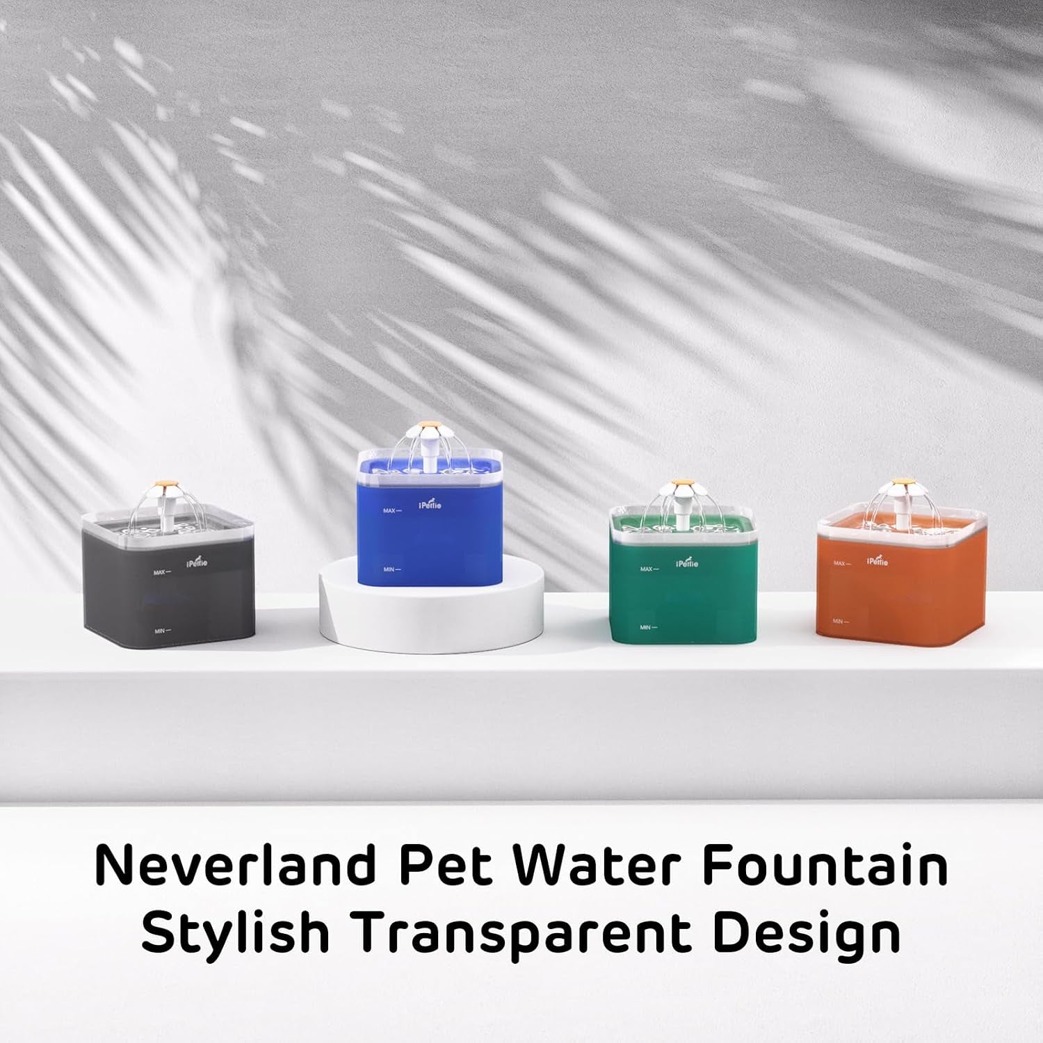 ipettie-neverland-cat-water-fountain-with-led-light-67oz-2-0l-ultra-quiet-drinking-waterer-automatic-filtered-water-dispenser-water-purifier-for-pets-grey