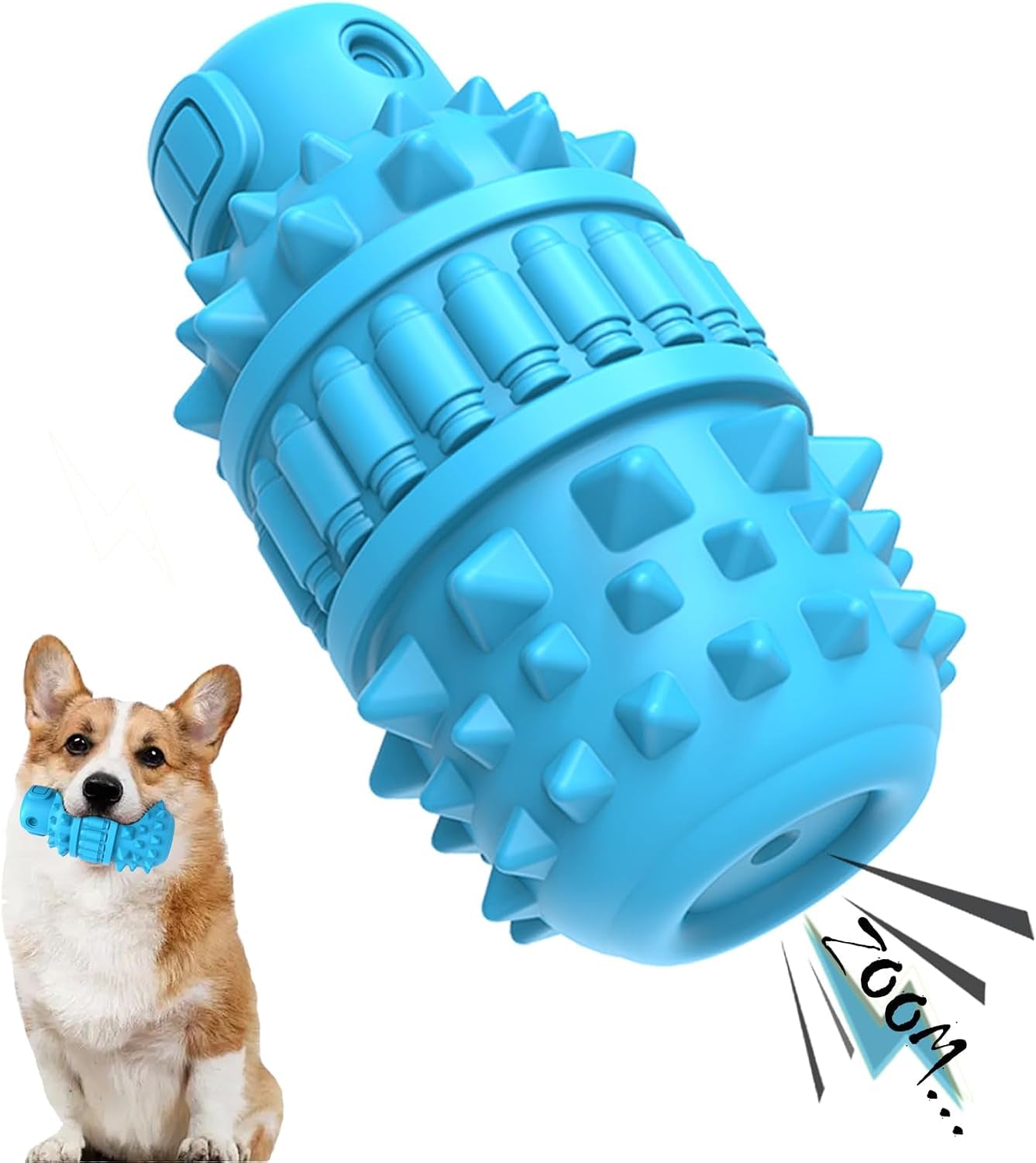 piffzedo-dog-toys-for-aggressive-chewers-interactive-natural-rubber-chew-squeaky-toy-for-large-medium-breed-dog-toothbrush-tough-durable-green-large