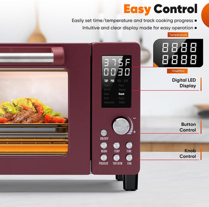Bravo Pro Convection Air Fryer Toaster Oven Combo | 2026 New Improved,10-In-1, 50°-450°F Control, Quick Even Crisp Tech, 21Qt, PFAS Free, Cinnamon5
