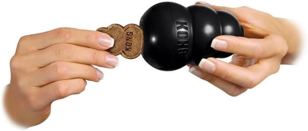 Kong Extreme Dog Toy 2-Pack, Large - Tough Chew Toys for Aggressive Chewers - Black Durable Rubber4