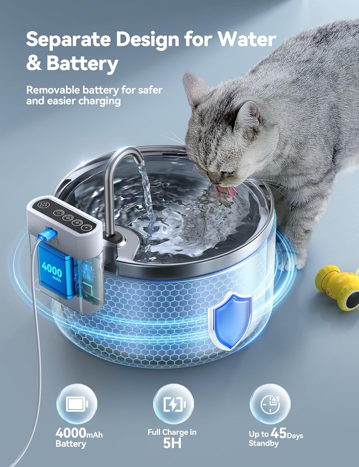 wireless-cat-water-fountain-water-battery-separation-feelneedy-stainless-steel-automatic-pet-water-dispenser-4000mah-battery-operated-water-fountains-for-cats-dogs-3-5l-118oz