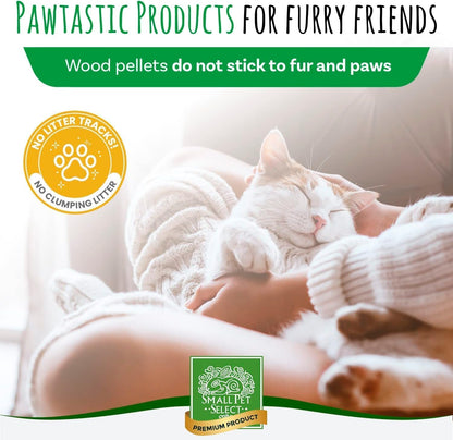 Small Pet Select Premium Pine Pelleted Cat Litter, 100% All Natural Pellet Kitty Litter, Non Clumping Non Tracking Low Dust Litter Meant for Use with Sifting Litter Box, Made in USA, 25 Lbs3