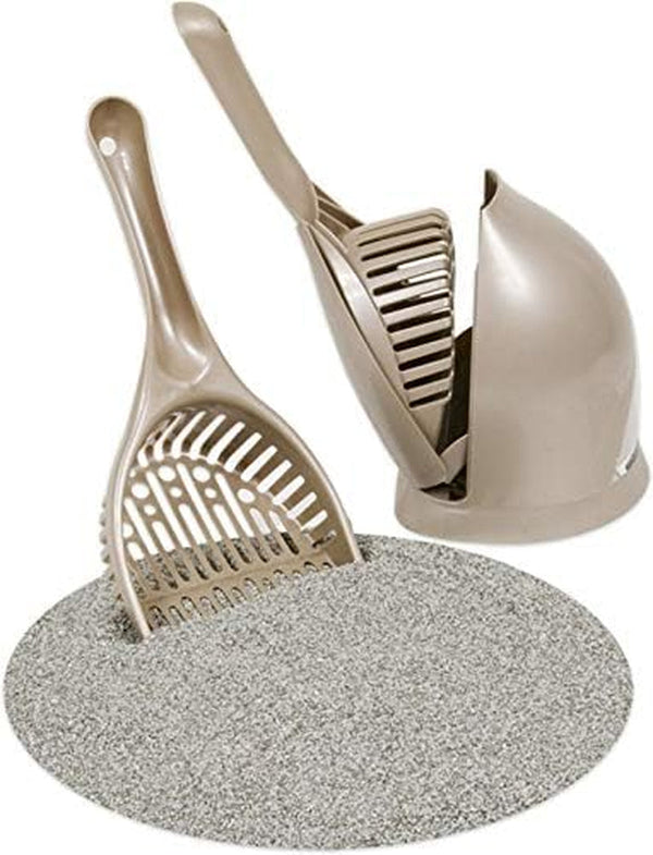 Petmate Scoop N' Hide Cat Litter Scoop with Discreet Litter Scoop Holder, Brushed Nickel2