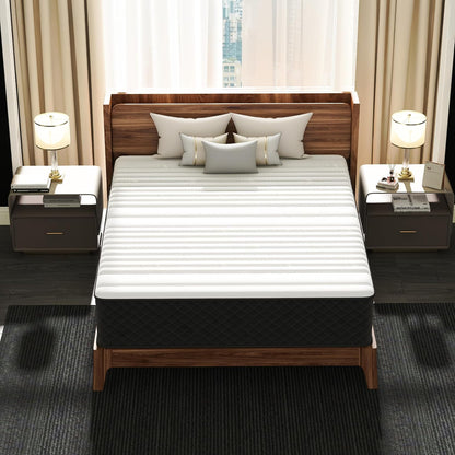 12 Inch Queen Hybrid Mattress in a Box, Firm Pocket Spring | Gel Foam, Pressure & Pain Relief, Motion Isolation, Certipur-Us Certified, Gel Memory Foam Layer6