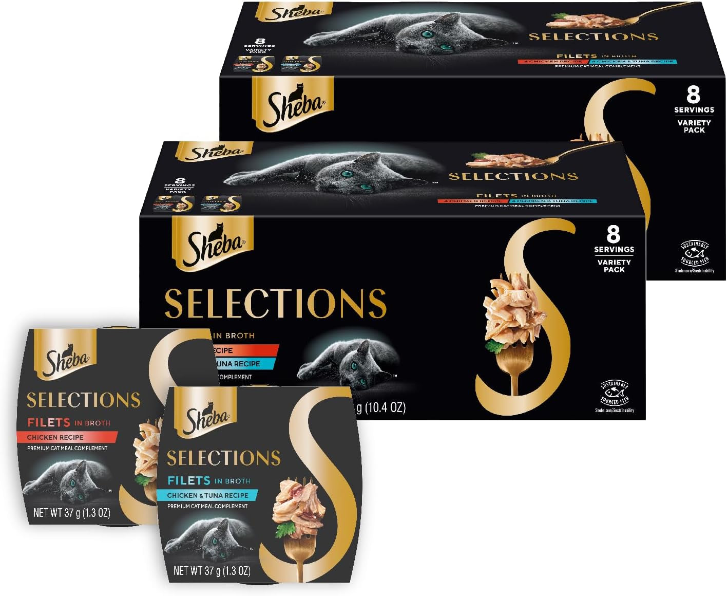 sheba-selections-wet-cat-food-complement-chicken-tuna-1-3-oz-12-ct-grain-free-real-chicken-1-ingredient-no-artificial-flavors-peel-serve-food-topper-or-treat-1-3-oz-cups-adult-food