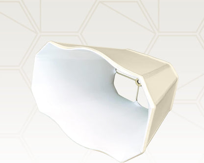 Fancy Bottom Rectangle Basic Lamp Shade, BS-747-18BG, Beige, (7 X 10) X (12.25 X 18) X 13.254