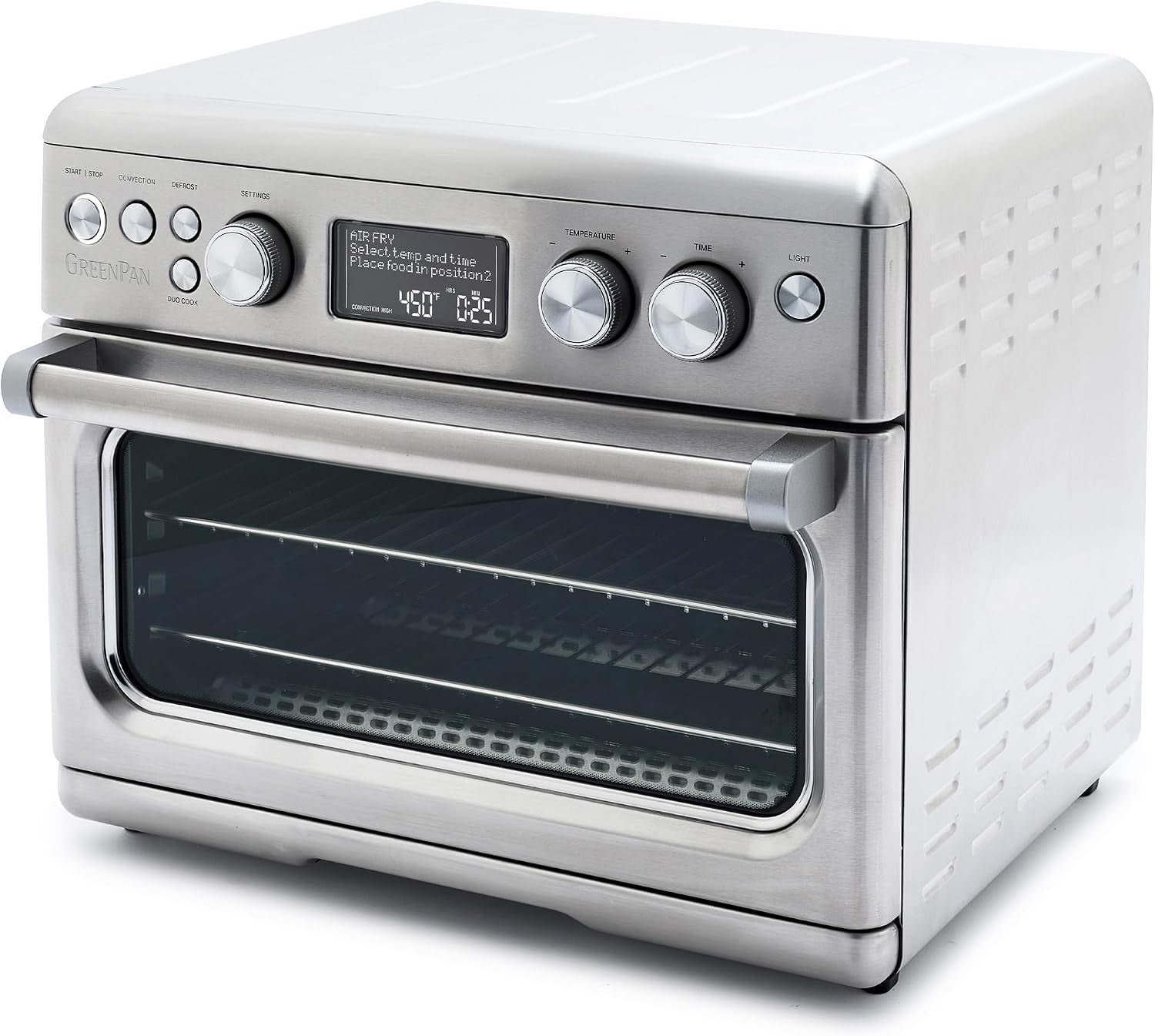 13-in-1-elite-countertop-convection-oven-and-air-fryer-pfoa-and-pfas-free-ceramic-tray-and-pizza-pan-adjustable-racks-multifunction-presets-toaster-bake-broil-roast-stainless-steel
