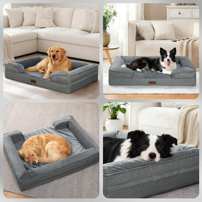 Dog Bed for Extra Large Dogs, 44-Inch Orthopedic XL Waterproof Pet Beds | Aodisman Big Size Pet Bed with Sides,Comfort Thick Egg-Crate Foam,Dog Crate Pad & Couch Bed,Washable Cover & Non-Slip Bottom6