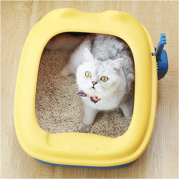 Dog Potty Training Toilet ﻿ Oversized Cat Litter Tray Detachable Frame with Shovel No Overflow Box with Bright Plastic Surface Treatment No Sprinkler Toilet(A)2