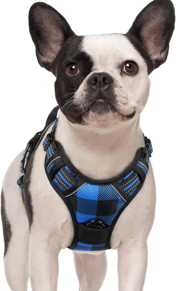 Rabbitgoo Dog Harness, No Pull for Large Dogs with 2 Leash Clips, Pet Vest | No Choke with Handle, Adjustable Soft Padded, Reflective, Easy Control for Walking, Black, Large98