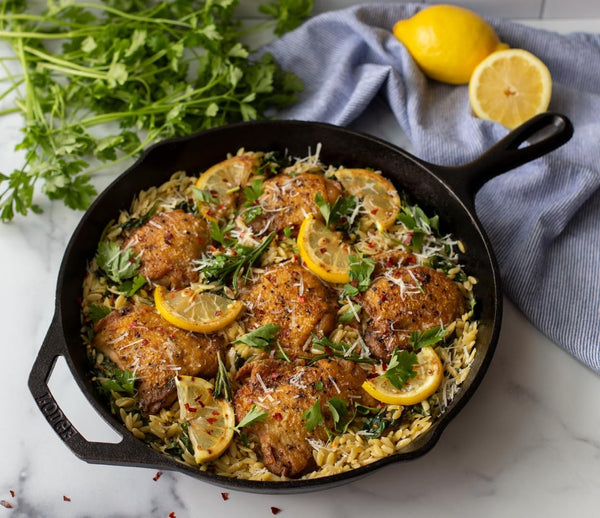 Cast Iron 5-Piece Set, Pfas-Free Pre-Seasoned Kitchen Set | Pfas-Free Cast Iron Set Includes Skillets, Griddle & Dutch Oven for Non-Toxic Everyday Cooking, Made in USA2